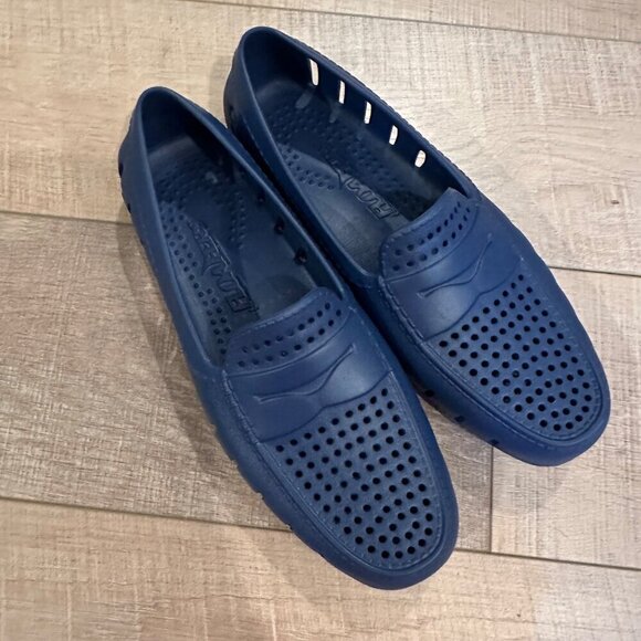 FLOAFER MENS BLUE DRIVING SHOES SIZE 9 - Picture 2 of 8